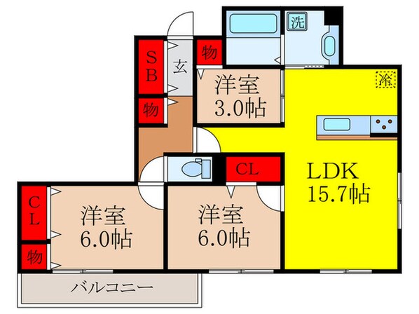 仮）ラフィネの物件間取画像